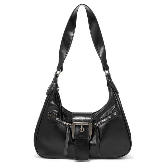 Small Purses Trendy Shoulder Bag Casual Hobo Y2K Buckle Handbag Uwu :v - Picture 1 of 8